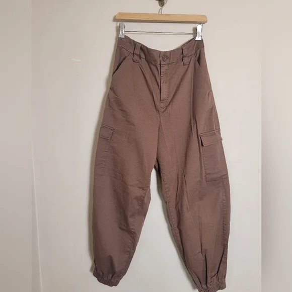 Urban Outfitters BDG Brown Utility Cargo High-Rise Pants Large - Picture 1 of 10